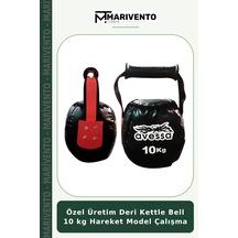 Özel Üretim Deri Kettle Bell 10 Kg Hareket Model Çalışma