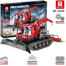 Reobrix Technic 22019 Kar Küreme Aracı Snow Groomer Kumanda&motorlu Yaratıcı Yapı Blok Seti Building Blocks - 1047 Parça