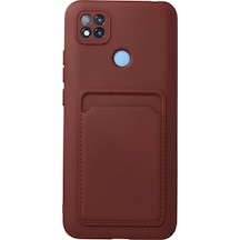 Uryport Xiaomi Redmi 9c Kılıf Kelvin Kartvizitli Silikon - Bordo