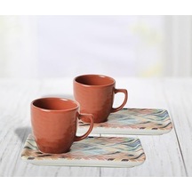 Keramika Set Dogaltas Atıstırmalık 4 Parca Mat Renklı 021-625 20821