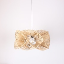 Oklid Doğal Rattan 30x60 Cm Aydınlatma Bej