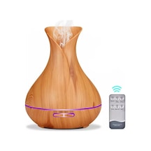 Ultrasonik Aroma Difüzörü 7 Renk Led Işıklı Aromatik Oda Kokusu Hava Nemlendirici 500ml Kumandalı