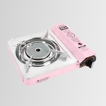 Ck-508 Orcamp Seramik Tekli Portatif Kamp Ocak Gaz Stop Emniyetli Pembe