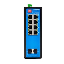 Ew-pıs3610m-8 Ge Poe+2 Gf L2+ Managed Industrial Poe Switch 120w Ray Tipi Güç Kaynağı Dahil