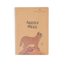 Faber-castell Anadolu Mirası Spiralli Defter, A4, 100 Yaprak, 70g Kağıt, Çizgili, 500 Mikron Pp Kapak, Pet Spiralli, Çok Renkli
