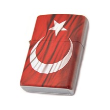 Ay Yıldız Dalgalı Bayraklı Benzinli Çakmak