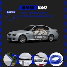 Bmw E60 Oto Araç Kapı Koruma Fitili 5 Metre Parlak Mavi Renk
