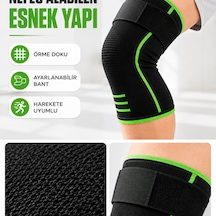 Diz Destekleyici Spor Dizlik Esnek Örme Kumaşlı Ayarlanabilir Üst Bantlı