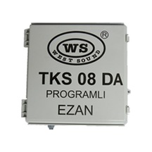 West Sound Tks 08 Da 2X40 Watt Anfili Akülü Programlı Ezan Saati