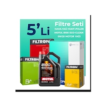 Filtron Alfa Romeo Tonale 1.6 Dizel Filtre Bakım Seti Motul Motor Yağlı (2022-2024) 5 Li