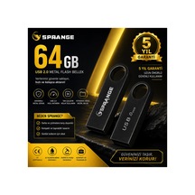 64gb Metal Usb Flash Bellek Usb 2.0 Taşınabilir Hafıza 5 Yıl Garantili 64 GB