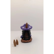 Tedi Sanat Mor Mantar Mini Geri Akış Konik Tütsülük Buhurdanlık