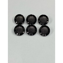 Metal Düğme/hırka Yelek Boyu/ 6 Lı Set/1,8 Cm/jx001/siyah