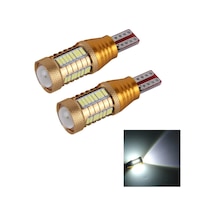 Sones 2 Adet T15-4014-32smd + 1cree 5w 650lm Beyaz Işık Led Kod Çözme Araba Gümrükleme Işıkları Lambası, Dc12v Altın
