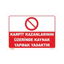 Karpit Kazanının Üzerinde Kaynak Yapma - Isg Levhası Levha-15x21 Cm-dekota 3 Mm-normal Folyo