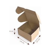 14x12x8 Cm E Dalga E-ticaret Karton Kutu , Kargo Kutusu 100 Adet 100 Adet