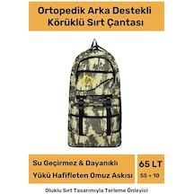 Ortopedik Su Geçirmez Konfor Modeli Fermuarlı Büyük Boy Çok Gözlü Bölmeli Kamp Outdoor Sırt Çantası Çok Renkli
