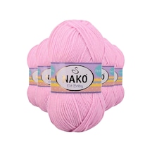 5 Adet Elite Baby El Örgü İpi Tüylenmeyen Bebek Yünü Açık Pembe 6936