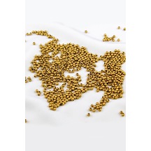 Mat Gold 3 Mm Plastik İnci Boncuk Takı Aksesuar Malzemesi 25 Gr