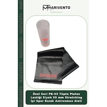 Özel Seri Pb-55 Tüpte Plates Lastiği Siyah 55 Mm Stretching İpi Spor Bandı Antrenman Aleti