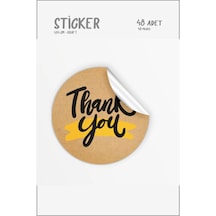 Thank You-hand Made With Love Etiket 17 Farklı Tasarım 48 Adet