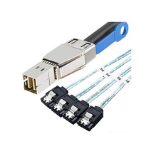 Mini Sas Hd Sff-8644 - 4xsata 7-pin Sabit Disk Kablosu 12gbps Sunucu Harici Sabit Disk Yüksek Hızlı Kablo 3.33tf/1m- Mükemmel