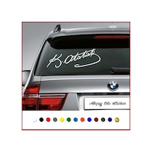 Atatürk Imzası Sticker Atatürk Sticker Atatürk Oto Sticker (365429457)