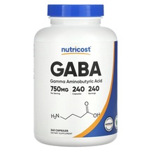 Nutricost Gaba 750 Mg 240 Capsul