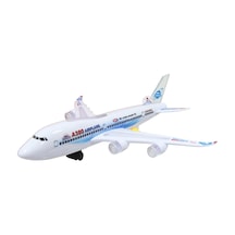 Pilli Işıklı Sesli A380 Çarp-Dön  Uçak