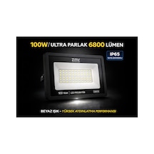 Lumıxa 100watt Ultra Slim Led Projektör 220v-6500k-6800lm Beyaz Işık