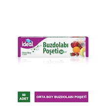İdeal Orta Boy Buzdolabı Poşeti 50 Adet - 24x33 Cm-