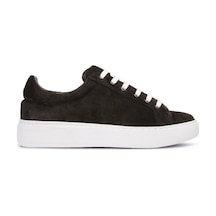 Deery Hakiki Süet Haki Yeşil Sneaker Kadın Ayakkabı Yeşil