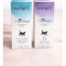 Majo Kedi Biotin + Omega Takviyesi 100 Ml 2 Li Set