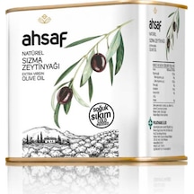 Ahsaf Soğuk Sıkım Naturel Sızma Zeytinyağı Teneke 500 ML