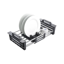 Primanova Bianka Lavabo Üstü Bulaşıklık Genişletilebilir D-14659 Gri