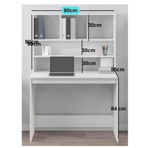 Çalışma Masası Kıtaplıklı 1 Beyaz