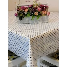 İthal Pvc Muşamba - Desenli Silinebilir Masa Örtüsü 11lace004 Renkli