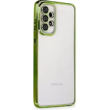 Newface Samsung Galaxy A73 5g Kılıf Razer Lensli Silikon - Yeşil