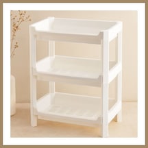 Bezos 3 Katlı Geniş Sepet Organizer Raf Ünitesi 510x205x685 Mm 22 Çok Renkli