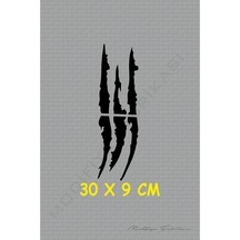 Pençe Sticker Folyo - Siyah - 30 X 9 Cm