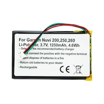 Garmin Nuvi 200 Nüvi 361-00019-11 İçin Uygun Pil