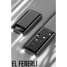 Powerbank 20.000 Mah Dijital Göstergeli Lcd Ekran Uzun Pil Ömrü Diğer