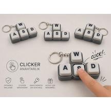 Wasd Clicker Anahtarlık , Wasd Klavye Clicker Araç Anahtarlığı - Asdw Araba Anahtarlık
