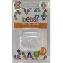 Bebsi Silikon Biberon Emziği 6-18 Çok Renkli