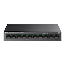 Tp-link Ls110p 8 Port 10-100 Mbps Poe+ 2 Port 10-100 Uplink Switch Metal Kasa Kdo