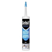 Selsil Silikonize Mastik Beyaz 500 Gr