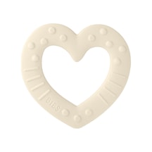 Bibs Baby Bitie Diş Kaşıyıcı Heart-ıvory Açık Bej