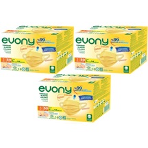 Evony 3 Katlı Filtreli Burun Telli Cerrahi Maske 150 Li Set Small