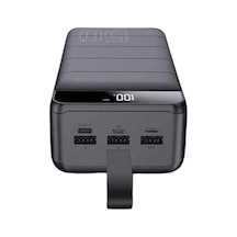 Powerbank Çoklu Şarj Girişi 50.000 Mah Taşınabilir Dijital Göstergeli Siyah