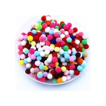 12mm Renkli Karışık Yumuşak Ponpon Peluş 200 Adet